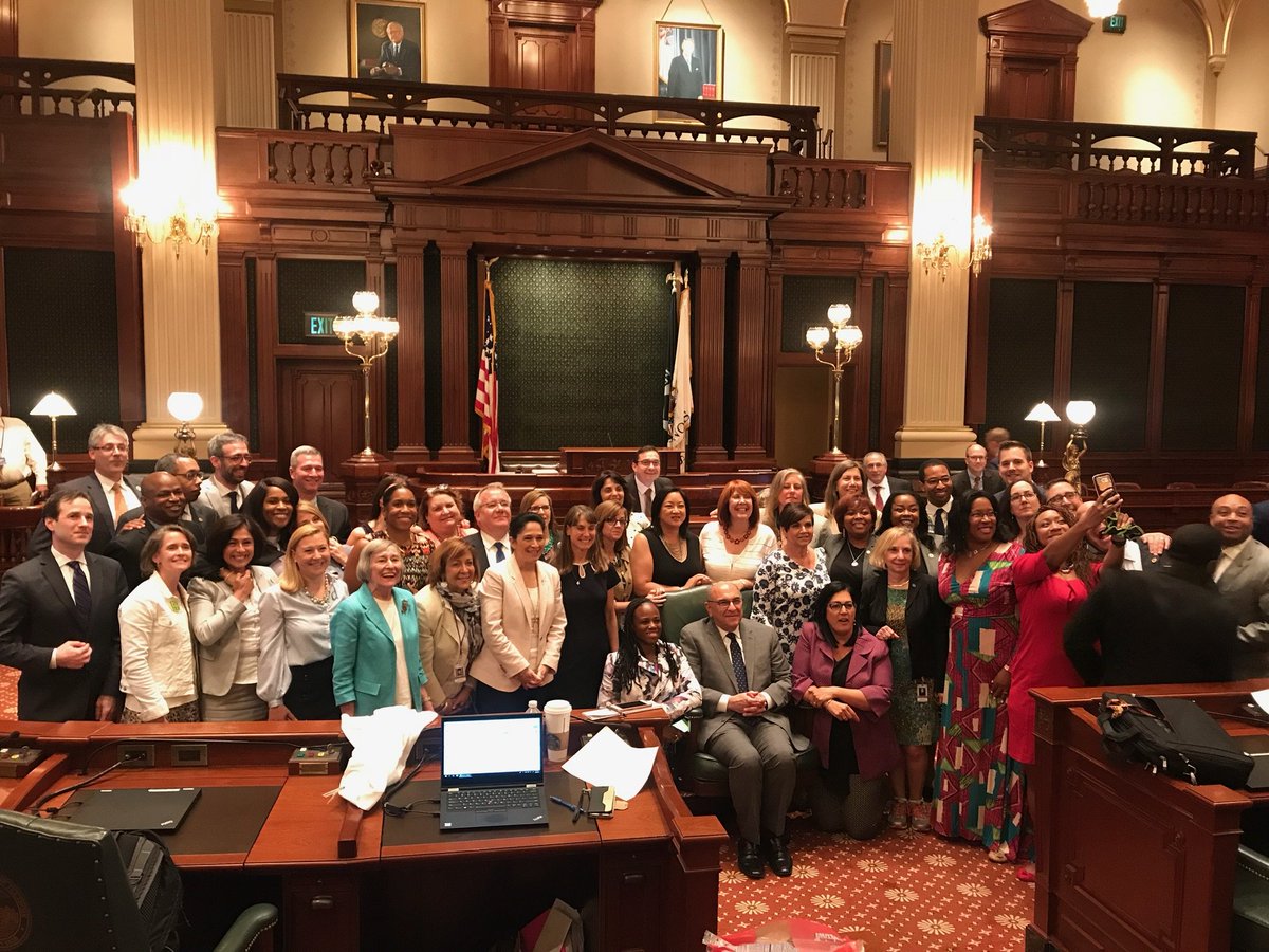 RobynGabel's tweet photo. An historic evening in Springfield! Illinois became the 37th state to pass the ERA. We only need one more State to ratify so women can have an #EqualRightsAmendment in the constitution. #twill https://t.co/hbsLKxHAvB