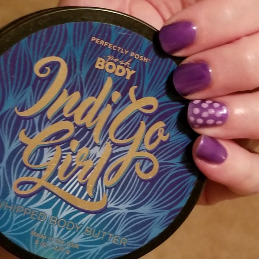 AmandaPoshGeek's tweet photo. #WhatColorWednesday
#PoshGeek #Nail #Color #NailColor #NailsOfInstagram #InstaNails #NailPolish #Polish #Mani #Manicure #Pedi #Pedicure #NailArt #Purple #Dots #PolkaDots #IndigoGirl #BodyButter #WhippedBodyButter #Posh #PerfectlyPosh #Hydrate #Moisture #Nourish #Skincare https://t.co/00SKNdHtmQ