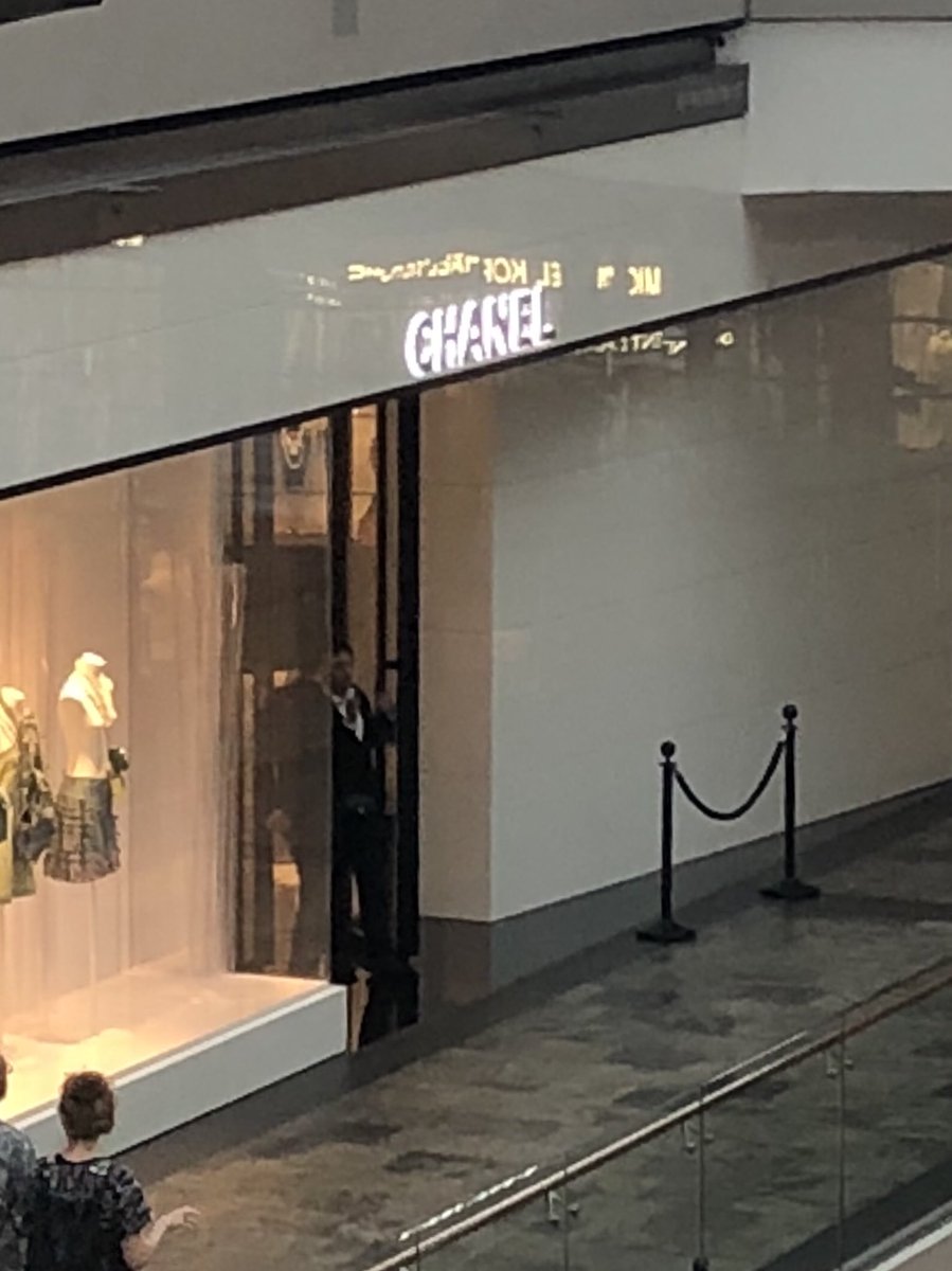 debeastman's tweet photo. I WAS a huge @CHANEL promoter. Wanted to visit the store at @marinabaysands and after waiting in queue they let the two woman in front of me in and the stopped me to wait longer. Store was not crowded. #notokay. https://t.co/IvQ9zqre2o