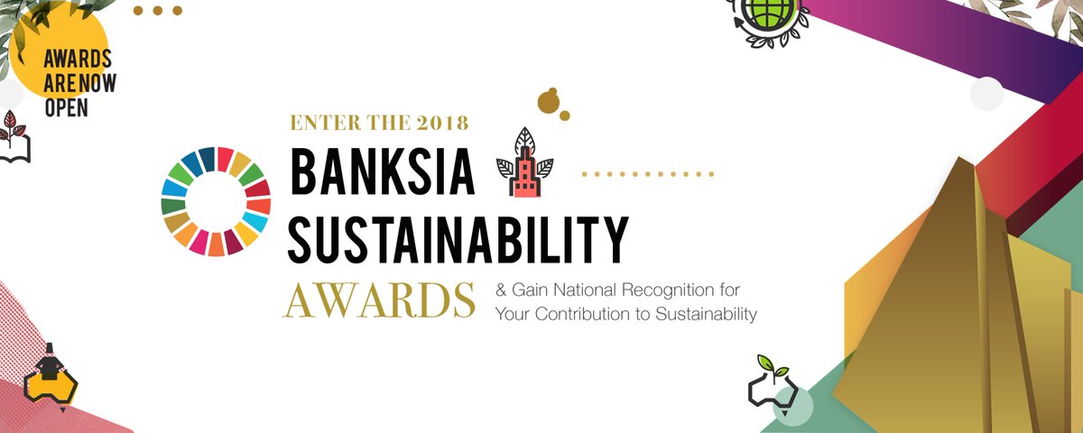 BanksiaFdn's tweet photo. Banksia Award entrants, the awards portal is now open and can be accessed at https://t.co/Mci0yFsCOx 
Now is the time to start getting your entries in! Portal closes August 1st #Banksiafdn2018 #sustainability #awards https://t.co/l7rwRSjfzv