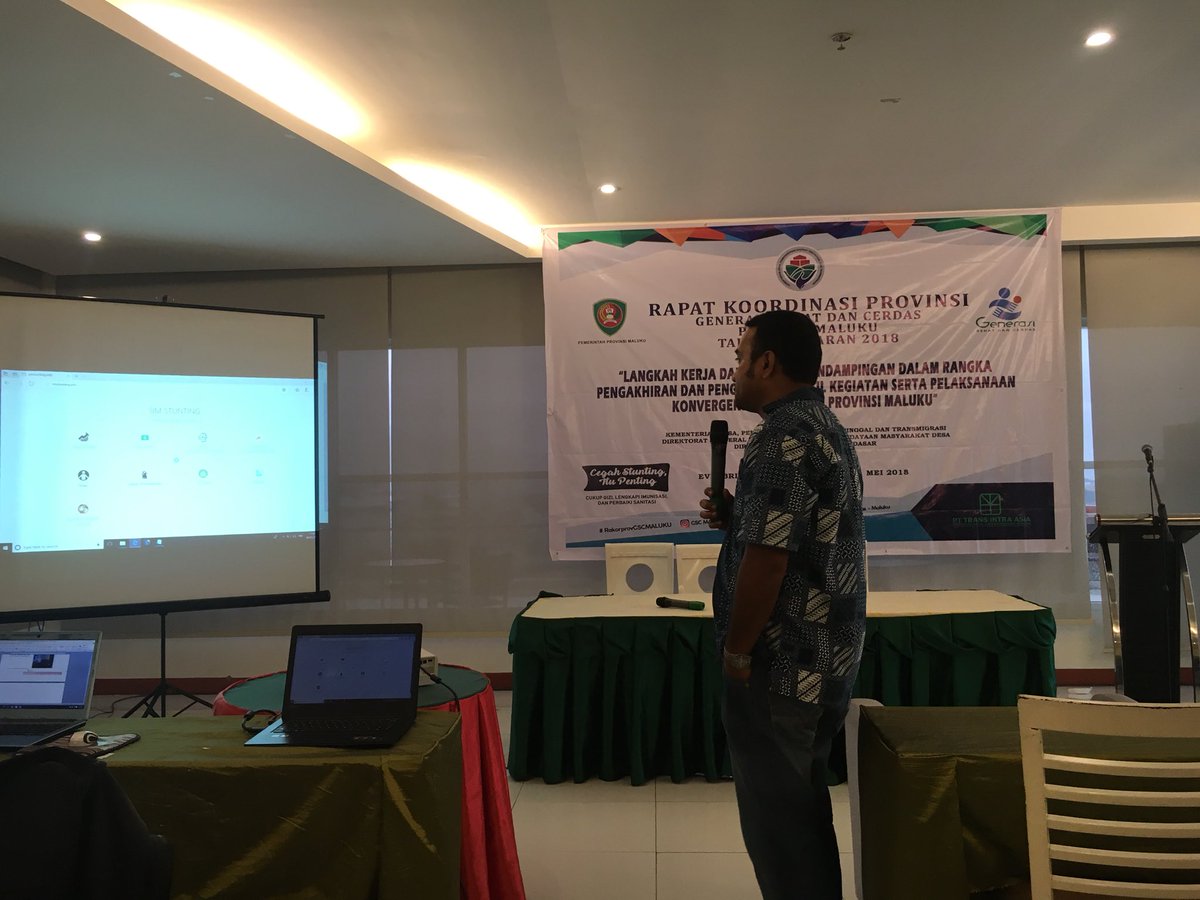 gsc_maluku's tweet photo. Pengenalan Aplikasi MIS versi 2018 oleh Spesialis FMS pada Rakor Provinsi - GSC Maluku 
#Rakorprov @harnowibi @kmngenerasi @EngkoFernic https://t.co/Qeve8RH9td