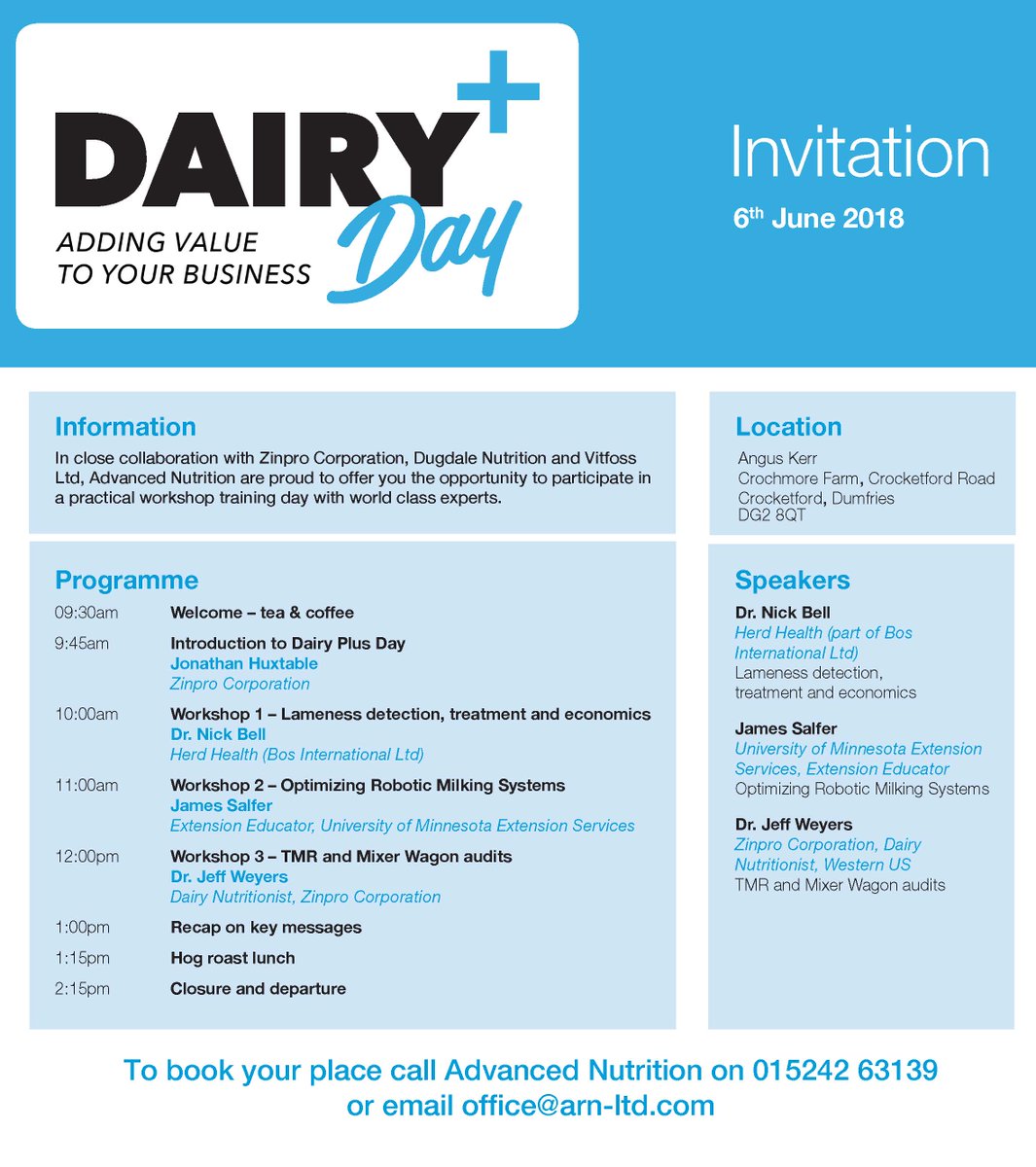 ARN invites you to #dairyplusday #teamdairy #healthycows #DumfriesandGalloway