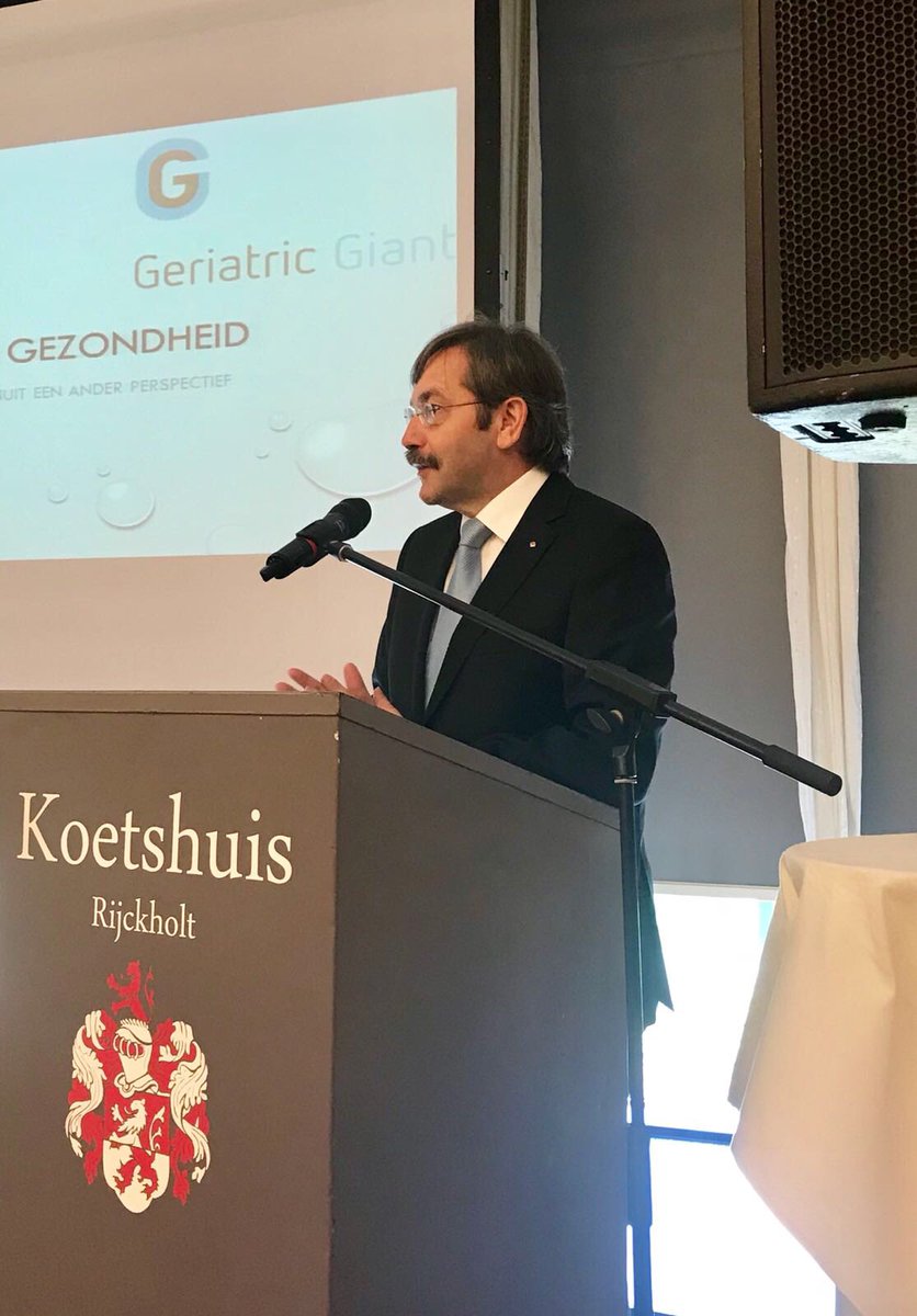 In Rijckholt, opening  Congres Zorgen in de Geriatrie 2018, thema ‘Positieve Gezondheid: Ouderenzorg vanuit ander perspectief’. @MachteldHuber @MvRijnsbergen #GeriatricGiants