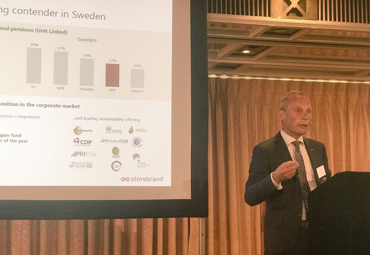 We are capturing market share in Sweden says CEO of @SPP_sverige