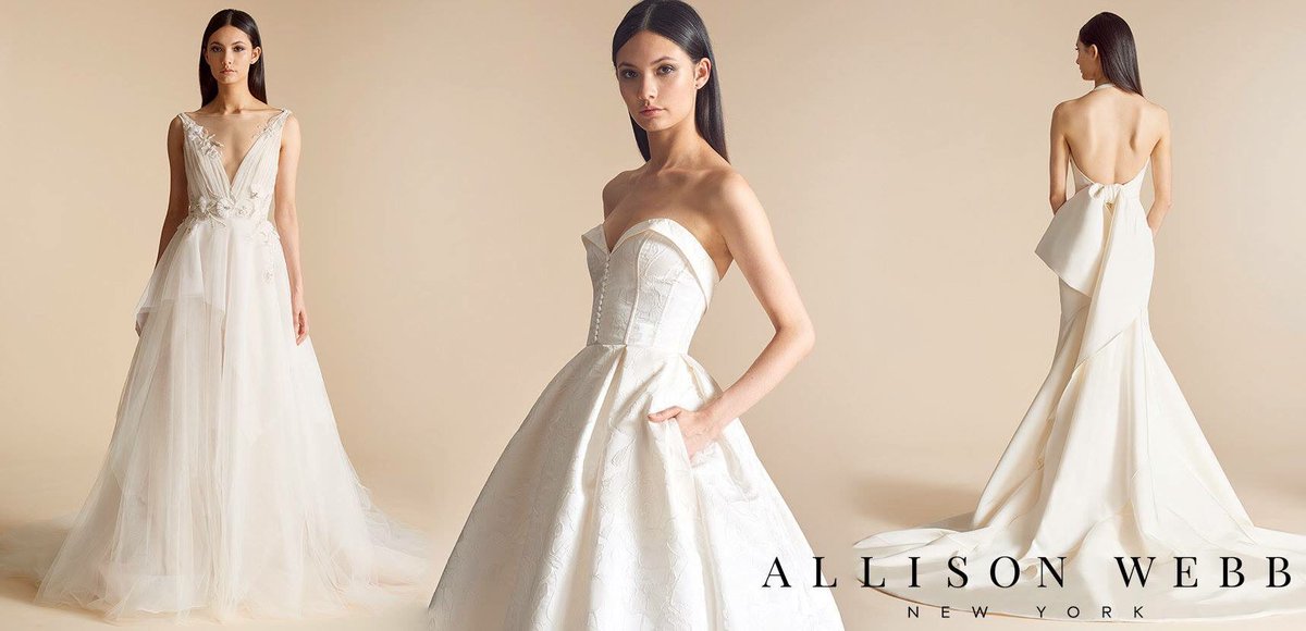Fabulous opportunity for brides to be the first in the UK to view and try the gorgeous debut collection by Allison Webb NYC 💍By appointment 💕 #ellierosebridal #allisonwebbnyc #bridal #bride #wedding #bridalgown
