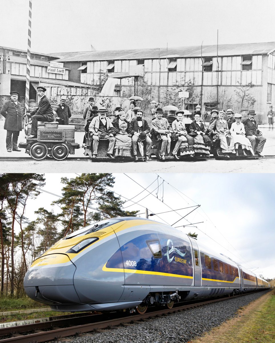 first electric train in world