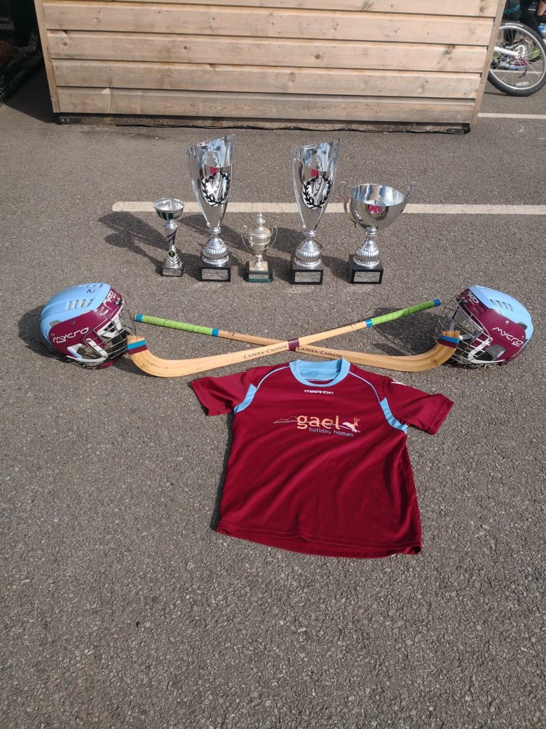 DrakiesPS's tweet photo. This season has been a great one for Drakies Shinty team. They have not only won all of these trophies but they have had amazing team ethos.  Thank you to coach @MariaMacleod3 who steps down from her role in the summer. Without fab coaches we wouldn’t have fab teams! #shinty https://t.co/6tyAMzfCep