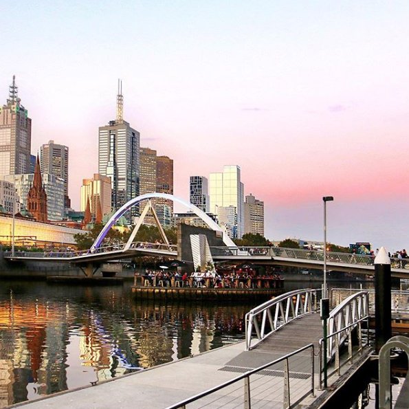 As summer kicks into gear in London, it's the official start of winter for our friends in the southern hemisphere! Wrap up warm with our heated men's and women's smart coats ☀️ 😉 We love this dreamy shot of Melbourne from <a href="/melbournegirl/">Emily</a>  #winterstyle #melbourne