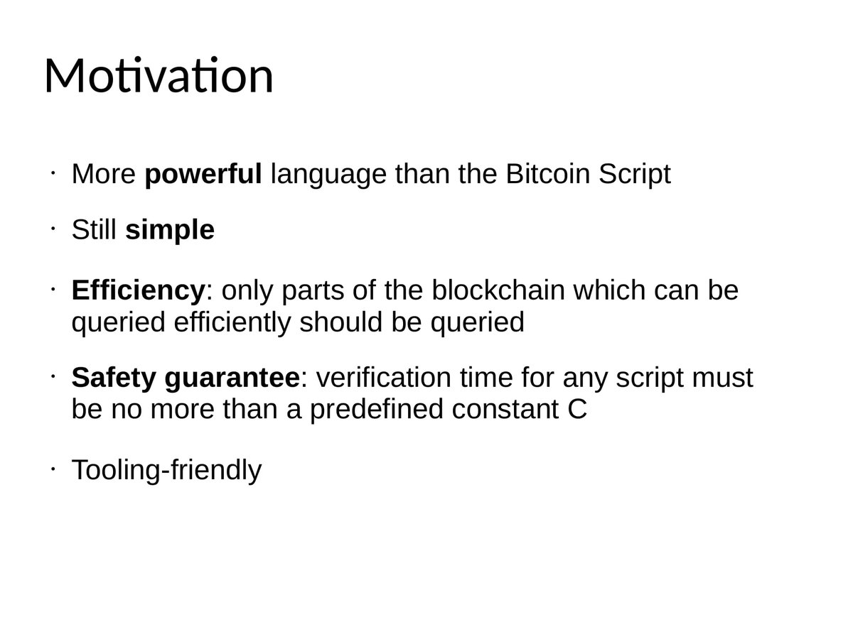 ergo_platform's tweet photo. Alexander Chepurnoy @chepurnoy presented "An authentication language for #blockchain based on sigma-protocols enhanced by boolean predicates" at #CTCrypt 2018 ⚡
Slides https://t.co/aueLkHT9bP 🎁
#SmartSignatures #Σ-State #Σ-Protocols #Bitcoin-On-Steroids #ErgoPlatform $EFYT https://t.co/MRlPIC5msH