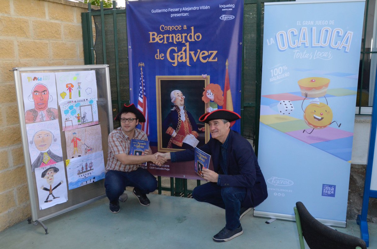 Ya estamos en la presentación del libro "Conoce a Bernardo de Gálvez", escrito por <a href="/guillermofesser/">GUILLERMO FESSER</a> e ilustrado por <a href="/alevillen/">Alejandro Villén</a> en el <a href="/Custodio_Puga/">CEIP Custodio Puga</a> de Torre del Mar #TorreDelMar #CEIPCustodioPuga #GuillermoFesser #AlejandroVillén #BernardodeGálvez #Cultura