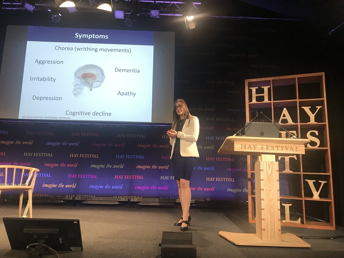 CUBLSResearch's tweet photo. .@EmmaYhnell @CUmedicengage @BLSCardiffUni kicks off her talk for the @cardiffuni @engagewithCU #cardiffseries with a brief history of #huntingtonsdisease and the associated symptoms. https://t.co/J6eEtz1GQO