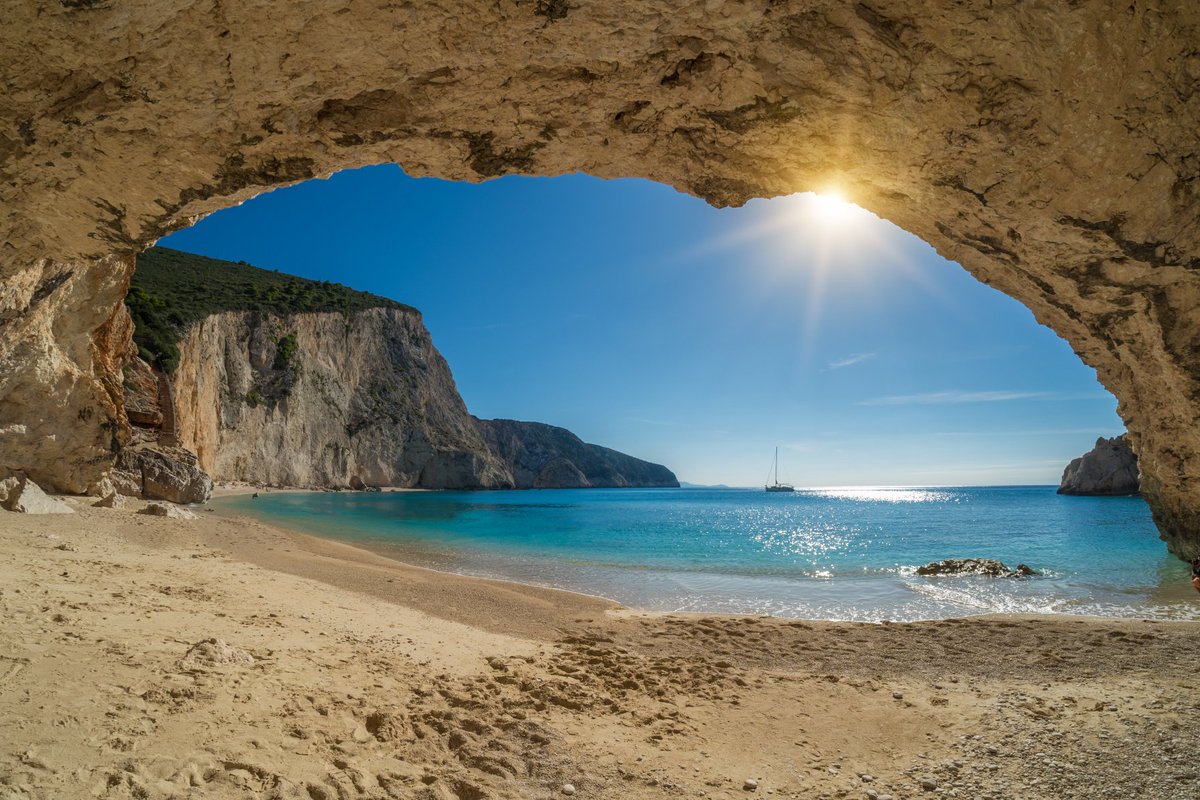 VisitGreecegr's tweet photo. Good evening from Porto Katsiki 
Lefkada #island 
#Greece #VisitGreece #Travel #ttot https://t.co/pqPh4z8uBO