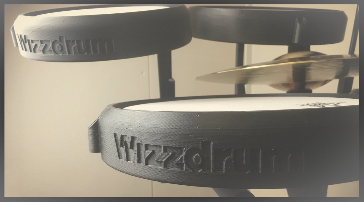 RepRapWorld's tweet photo. Did you already know the #Wizzdrum ? No? Well you do now!! The Wizzdrum is a Drumset that is printed with #realfilament black, what a beauty. Thnx Gert Hietkamp for showing us this design! #3dprinting #takeovertheworld #kingofdrum #reprap #drum #stagg #meinl #remo https://t.co/2DaMvoVpa1