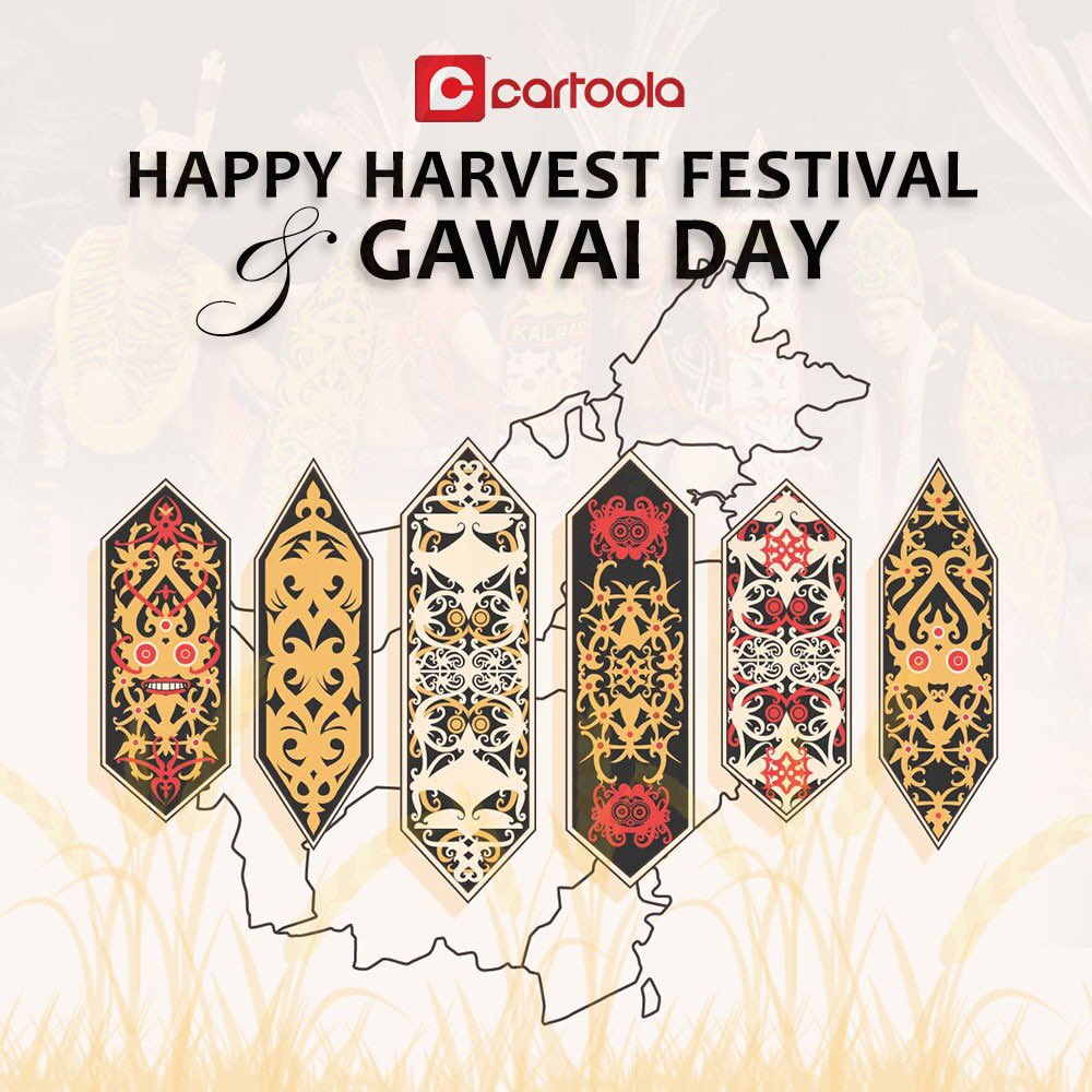 Cartoola My On Twitter To All Sabahan And Sarawakian Happy Harvest Amp Gawai Day Cartoola Cartoolamy Harigawai Harigawai2018 Gawaiday Harvestday Harvestdays2016 Https T Co Razj2qna9n Twitter