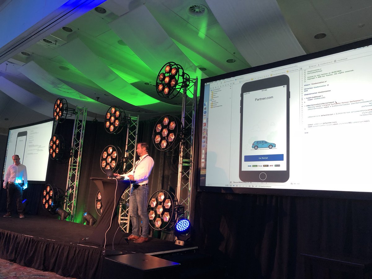 @AlanPM1 just nailed the first ever live demo at the #CarTrawlerConference showing just how easy it is to integrate our new native car SDK with the full standalone car rental flow in under two mins.