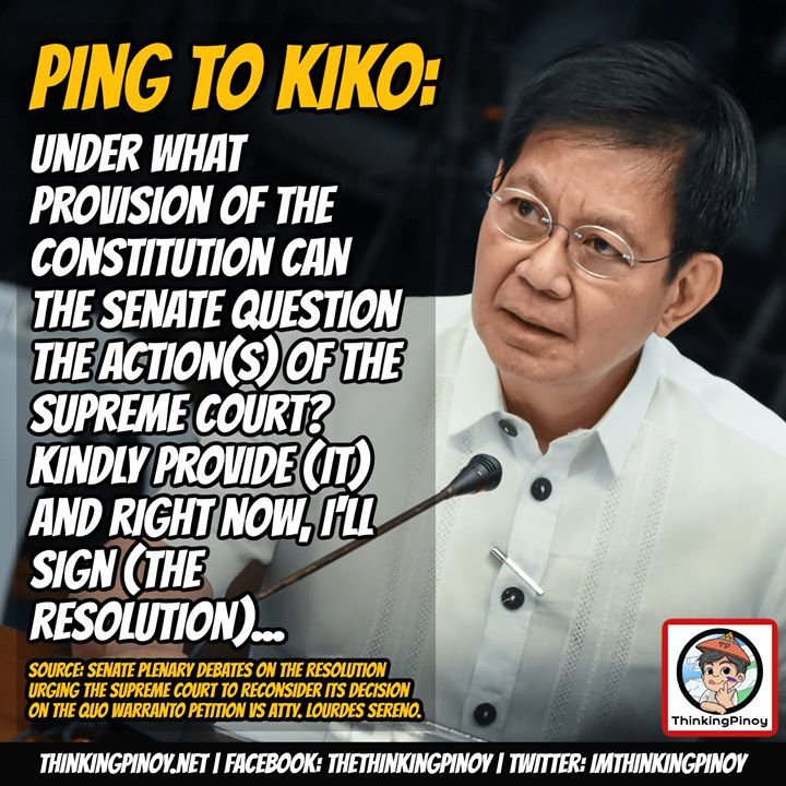 Thinkingpinoy On Twitter Ping Burned Kiko Big Time Senator Ping