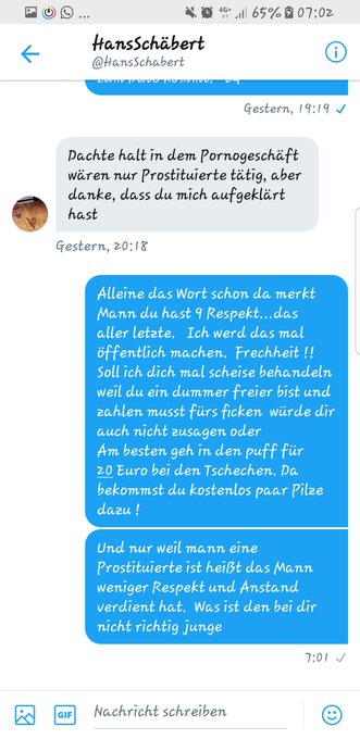 Junge was stimmt den mit dir nicht?! Solche Anfragen l&ouml;sche und meld ich demn&auml;chst umgehend ! https://t<a href="/tag/bonitadesax"class="tags"><span>#bonitadesax</span></a>