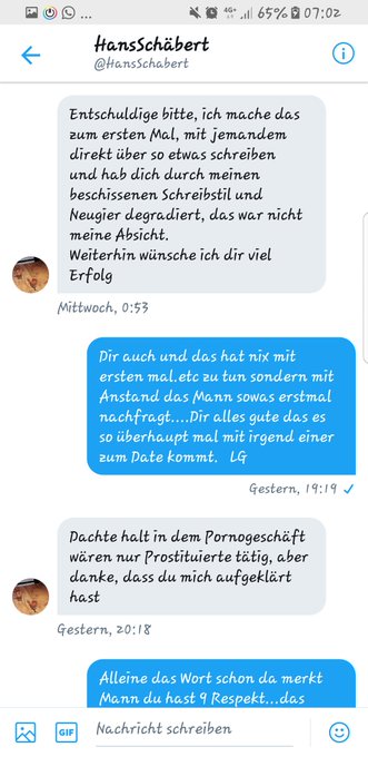 Junge was stimmt den mit dir nicht?! Solche Anfragen l&ouml;sche und meld ich demn&auml;chst umgehend ! https://t