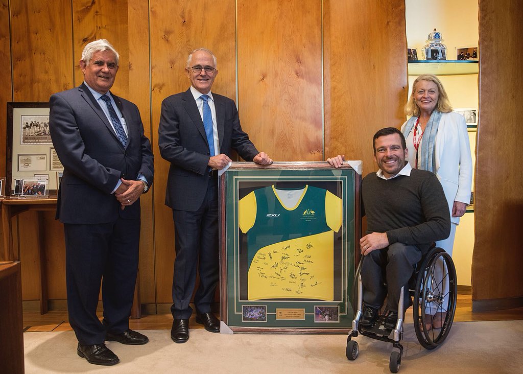 Thanks to <a href="/TurnbullMalcolm/">Malcolm Turnbull</a> &amp; @KenWyattMP for the continual support of the Paralympic Movement &amp; <a href="/ausparalympics/">AUS Paralympic Team</a>