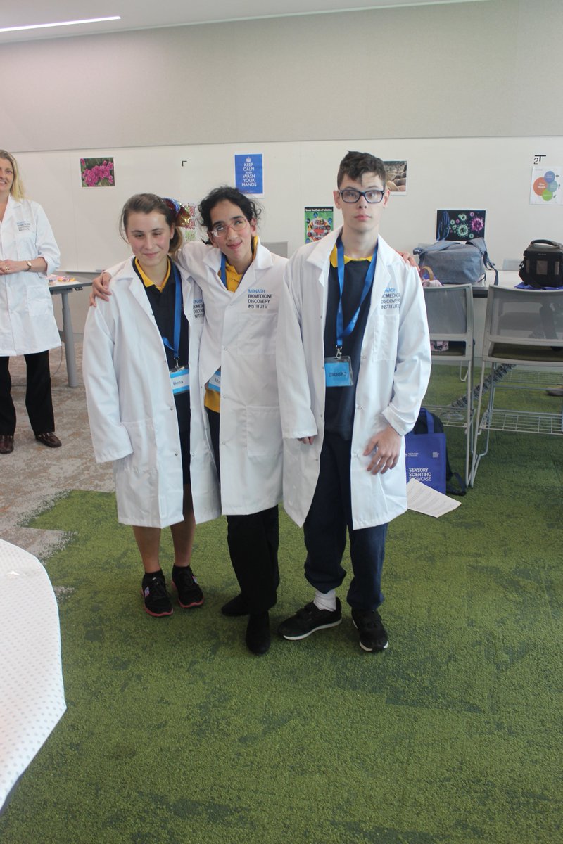 InsightEdVI's tweet image. Today some of the students of Insight attended a science exhibition at Monash University that was created with blind and vision impaired people in mind. They had a fantastic day exploring the world of bacteria, viruses, and antibodies with interactive workshops and hands-on fun.