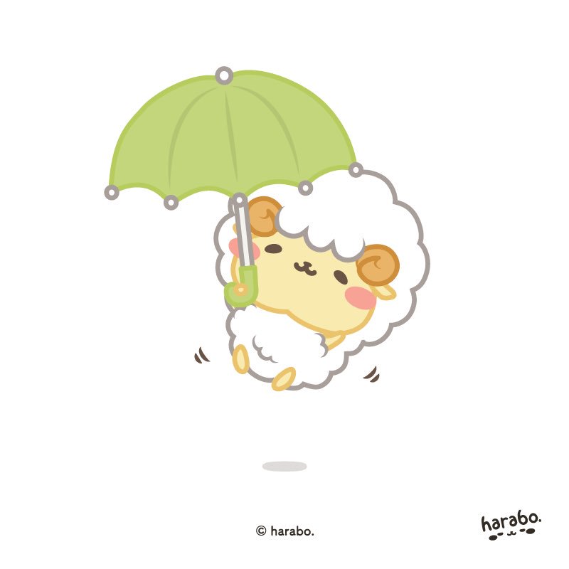 ハラ坊 Harabo בטוויטר 今日も雨だなーぁ 6月の壁紙制作中 モフボさん イラスト 傘