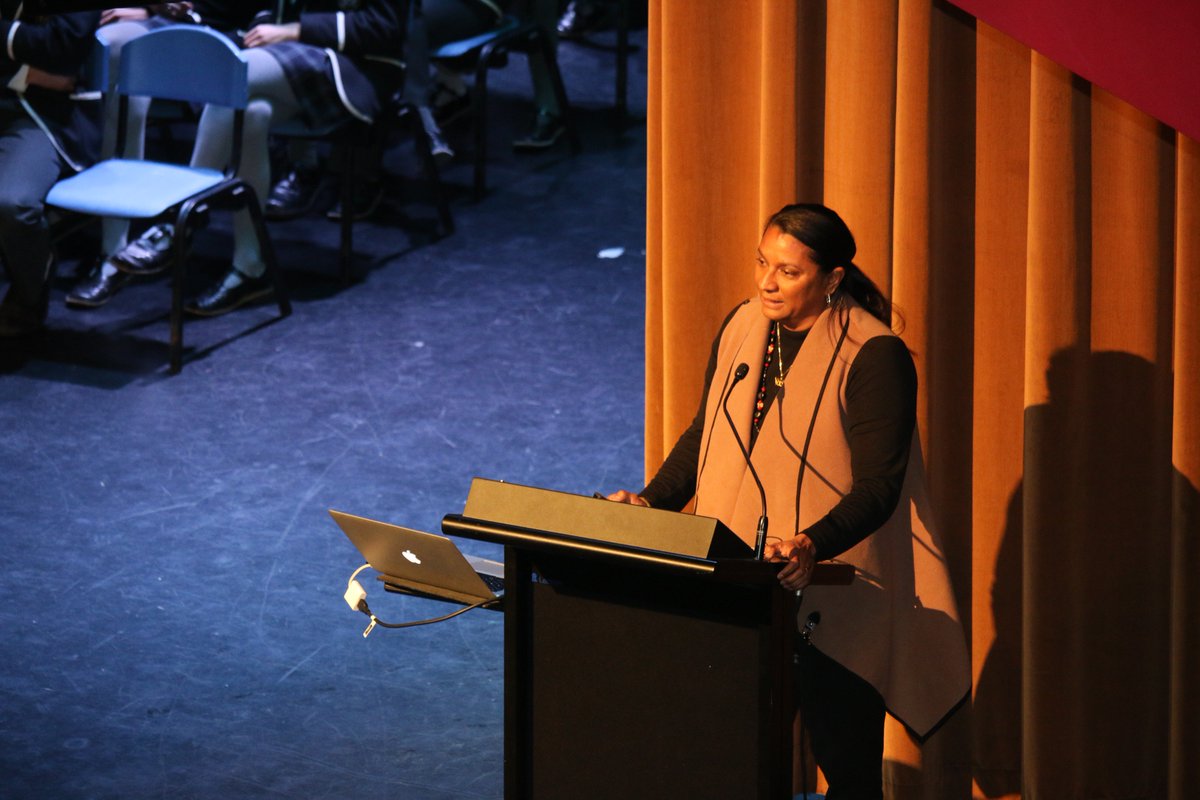 caulfieldgs's tweet photo. As part of #ReconciliationWeek, @NovaPeris was invited to speak by senior students at Caulfield Campus. She spoke about her family history as members of the stolen generation; both her mother and grandparents were taken from their families &amp; sent to missions. #Caulfield2018 https://t.co/ZrKErZ73nH