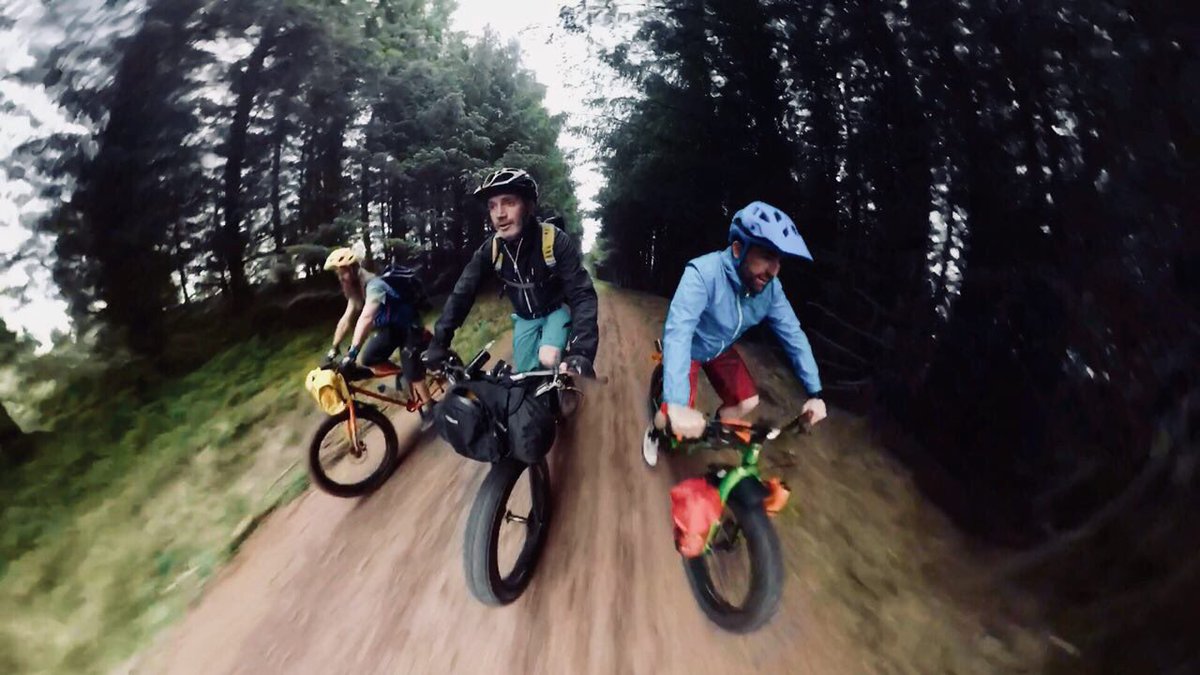 Heading out yesterday to find a camp spot - always exploring! #wildcamp #bikepacking #fatbike