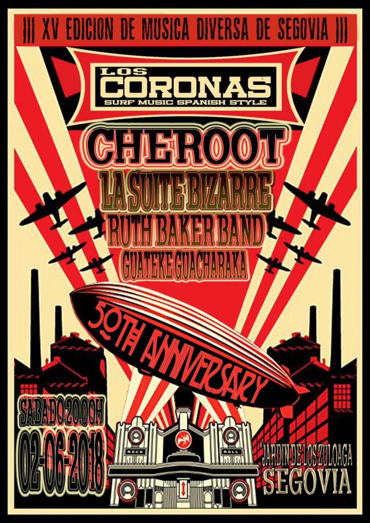 deluxemuxik's tweet image. #Festival 2 días para la XV edición del @musicadiversasg en Segovia con @lasuitebizarre @loscoronas @RuthBakerBand #Cheroot y Guateke Guacharaka 

Evento 👇🏼👇🏼👇🏼 
facebook.com/events/2083208…