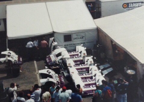 with #LeMans24 test day comming up this w/end, #ThrowbackThursday  to 1990 and the #TWR #SilkCutJaguar team set up