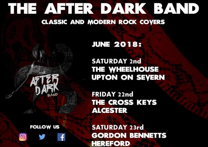 AfterDarkBand1's tweet image. Here is what we are up to in June #LIVEMUSIC #rockmusic #rockcovers #Herefordshire #Warwickshire #Worcestershire