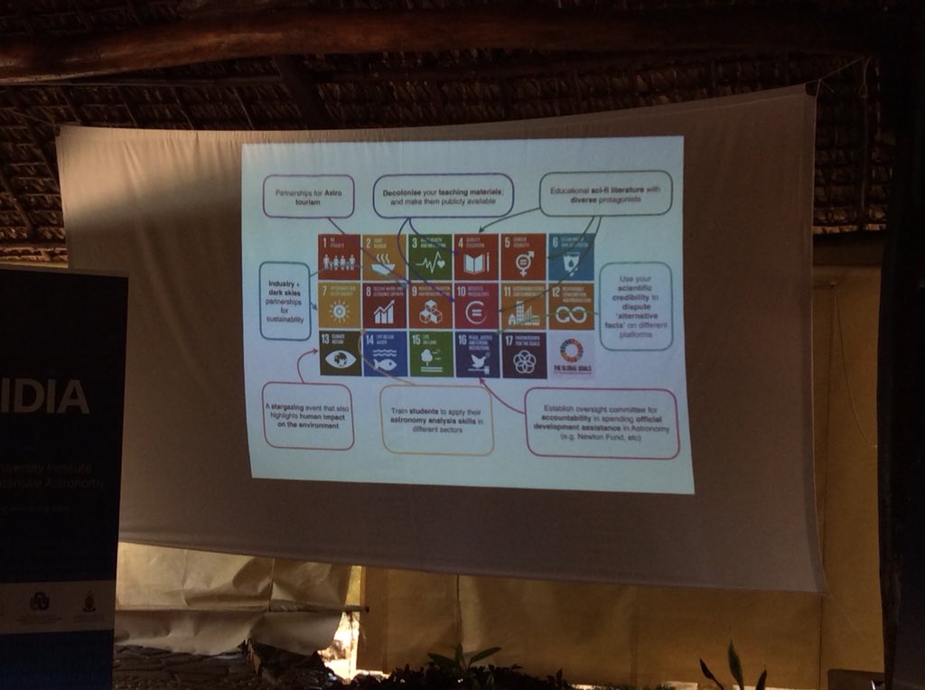 lamechthinkbig's tweet photo. Decolonising teaching materials can help us realise sustainable development goals (SDGs). @DARABigData #NosyBe #SKAConference #SDGs #SustainableDevelopmentGoals https://t.co/WgmKIfoNzw