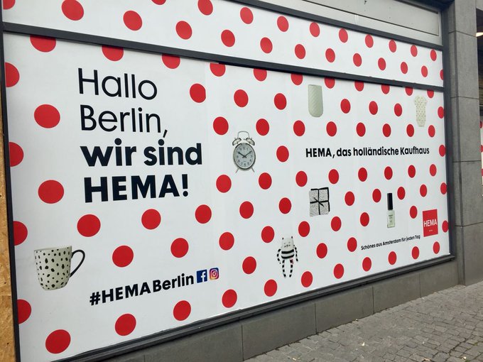 Warenhuis HEMA wil sneller groeien Duitsland en opent vandaag in Berlijn -