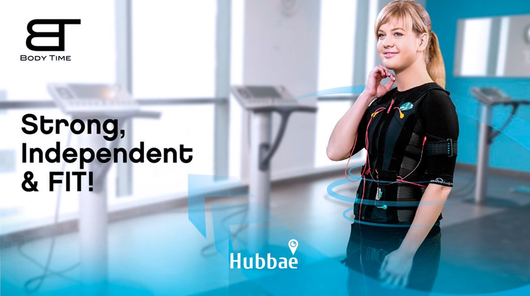 hubb_int's tweet photo. Personal training with EMS (Electro Muscular Stimulation), which helps you easily reap positive improvements to your health and fitness @BodyTimeEMS 
More details on https://t.co/TnsMwH8w4o 
#HUBB #HubbAe #HubbSport #HubbFitness https://t.co/ODJIT8CFzf