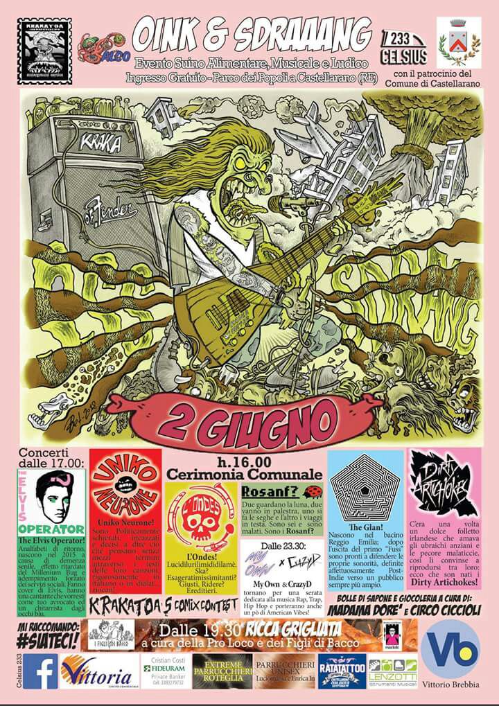 Elvis_Operator's tweet image. 02/06 Live @ Oink&amp;amp;Sdraang - Castellarano (RE)