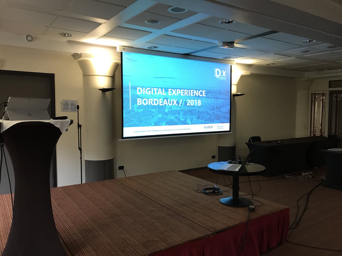 djeepy1's tweet photo. On est prêt pour la conférence numérique de la région bordelaise !
On vous attend en plénière à 10h
@azeoTandT #DigitalExperienceBordeaux https://t.co/TB293pMOGC
