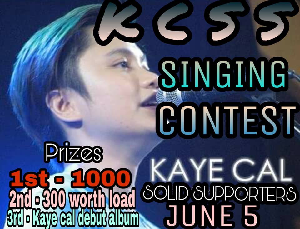 kayecal_ss's tweet photo. JOIN KCSS SINGING CONTEST ONLINE !! join lng kayo sa kcss fb group para makita nyo ung mga mechanics @kaye_cal solid supporters !!  https://t.co/1YUDIKJdWl https://t.co/Ew8GnInz2G