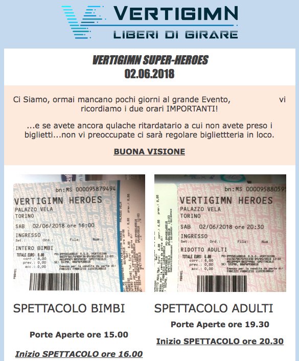 Vertigimn's tweet photo. Vicinissimi all'evento #saggio #vertigimn. 
#INFO #IMPORTANTI
#palavela https://t.co/YNKAh8wbQt