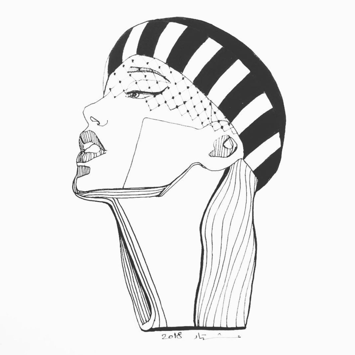 Ashtar_AlAhmad's tweet photo. @diormakeup launch in London @bellahadid #swanneck
#portraitsketch #modeling #inksketching #art #artwork #mywork #fashion #fashionmodel #blackandwhite #illustration #stripes #dailyartworks #ink #illustration #diormakeup @Dior https://t.co/i42IjZCldK