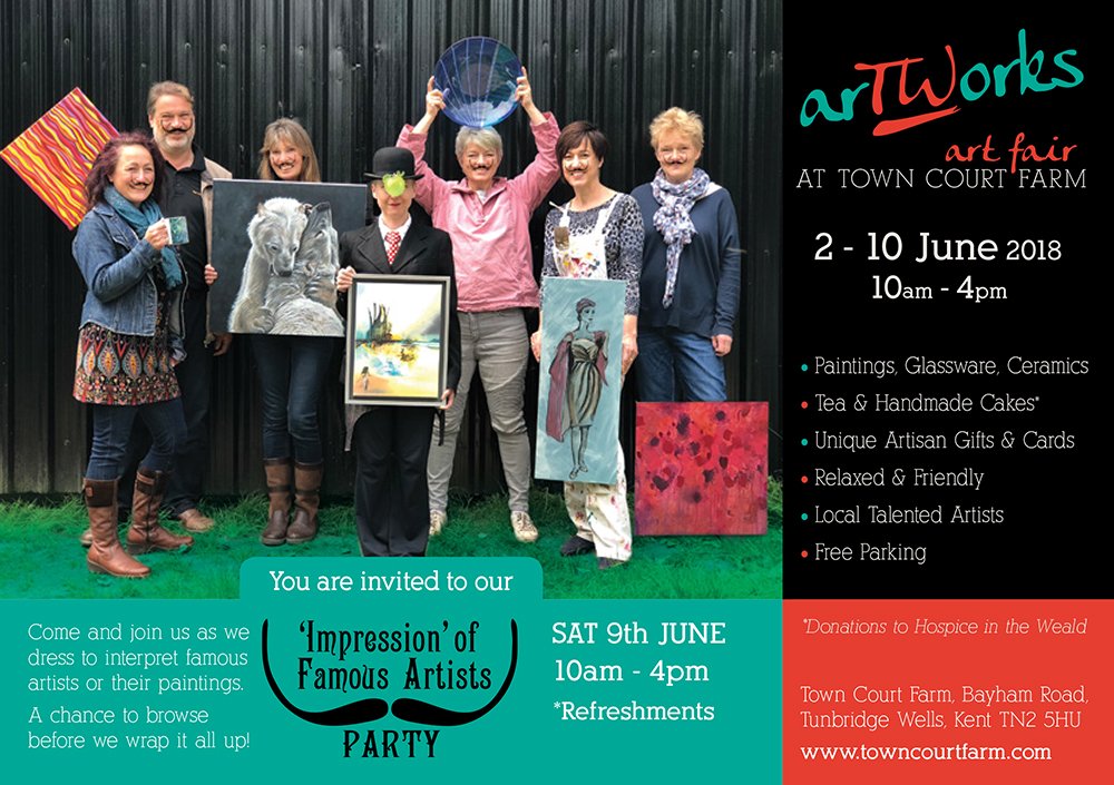 Getting ready for #artworkstrail the #TunbridgeWells art trail happening 2-10 June. I'm exhibiting at #TownCourtFarm so come and say 'hi' details here: towncourtfarm.com/wordpress/?p=1…