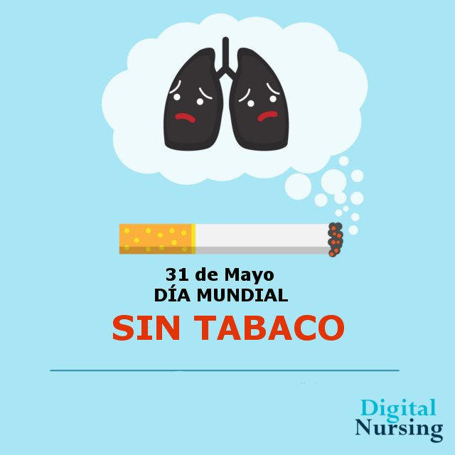 digitalnursing's tweet photo. Cuida tu salud y la de los que te rodean
#DiaMundialSinTabaco, #DiaSinHumo, #DiaSinFumar https://t.co/X7TVAn1hQL