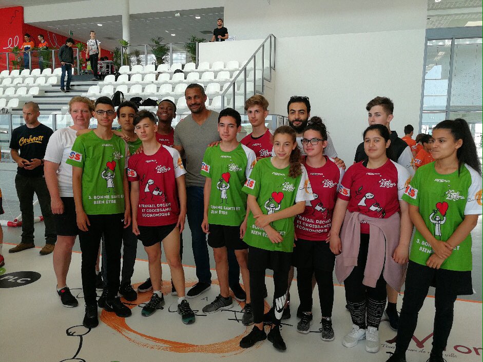 HerriotLivry's tweet photo. Santé et bien être, travail décent et croissance économique : nos équipes sont prêtes ⛹🏼‍♀️⛹🏾@LivryGargan93  @UNSS93 @unss @Goal20301 @unss @AcCreteil https://t.co/iiNDTC18GV