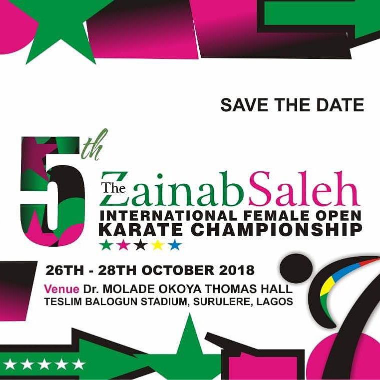 ZSalehKarate's tweet image. Where will you be when the best female #karateka across West Africa and beyond gather to compete at the 5th Zainab Saleh International Female Open Karate Championship from October 26-28? 

Save the date. 

#ZSKarate #karateworld #karatewomen #karategirls #kata #kumite #karatelife