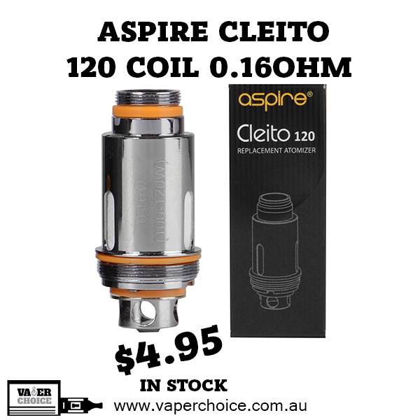VaperChoice's tweet image. The first of its kind, the Aspire Cleito coils remove the need for a centre chimney within the tank. The Cleito uses a revolutionary new coil design that frees up even more restriction in the airflow by eliminating the need for a static chimney within the tank itself.