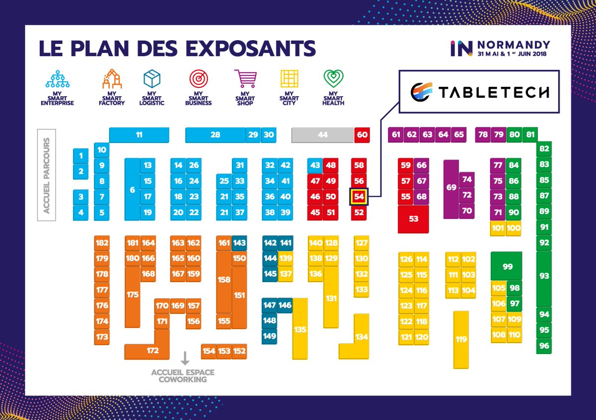 TableTech_fr's tweet image. Venez nous rencontrer à l&apos;espace #SmartBusiness aujourd&apos;hui et demain au salon #INNormandy au @CID_Deauville pour découvrir #TableTechBusinessSolution, notre table connectée ! 📍

#innovation #numérique #digital #Deauville #Normandie