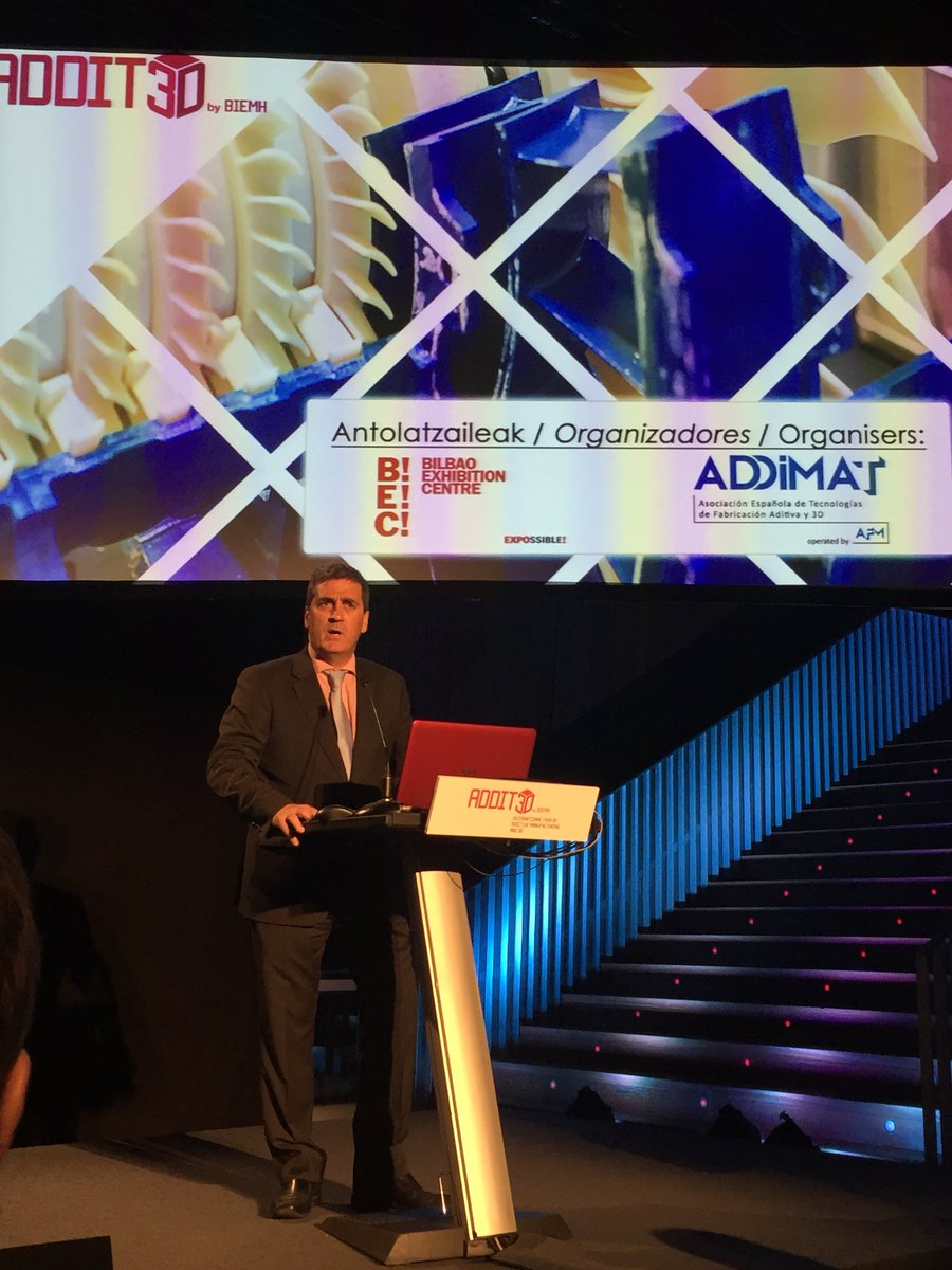 int_impresion3D's tweet image. Xavier Basañez, director de @BEC_BIEMH, constata el crecimiento de la oferta tecnológica y expositores de #ADDIT3D en la inauguración de las conferencias #AdditiveTalks #BIEMH2018