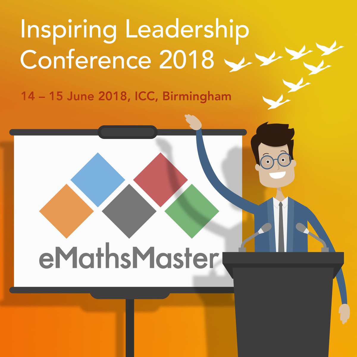 eMathsMaster's tweet photo. It's almost June, oh how time flies! Who's attending @InspLdrshipConf 14-15 June. #eMathsMaster are proud platinum sponsors for 2018. We can't wait to share with our solution to the Maths teacher shortage, and more! See you there! #InspiringLeadershipConf2018 #EdTech #innovation https://t.co/iIhY3P4NSO