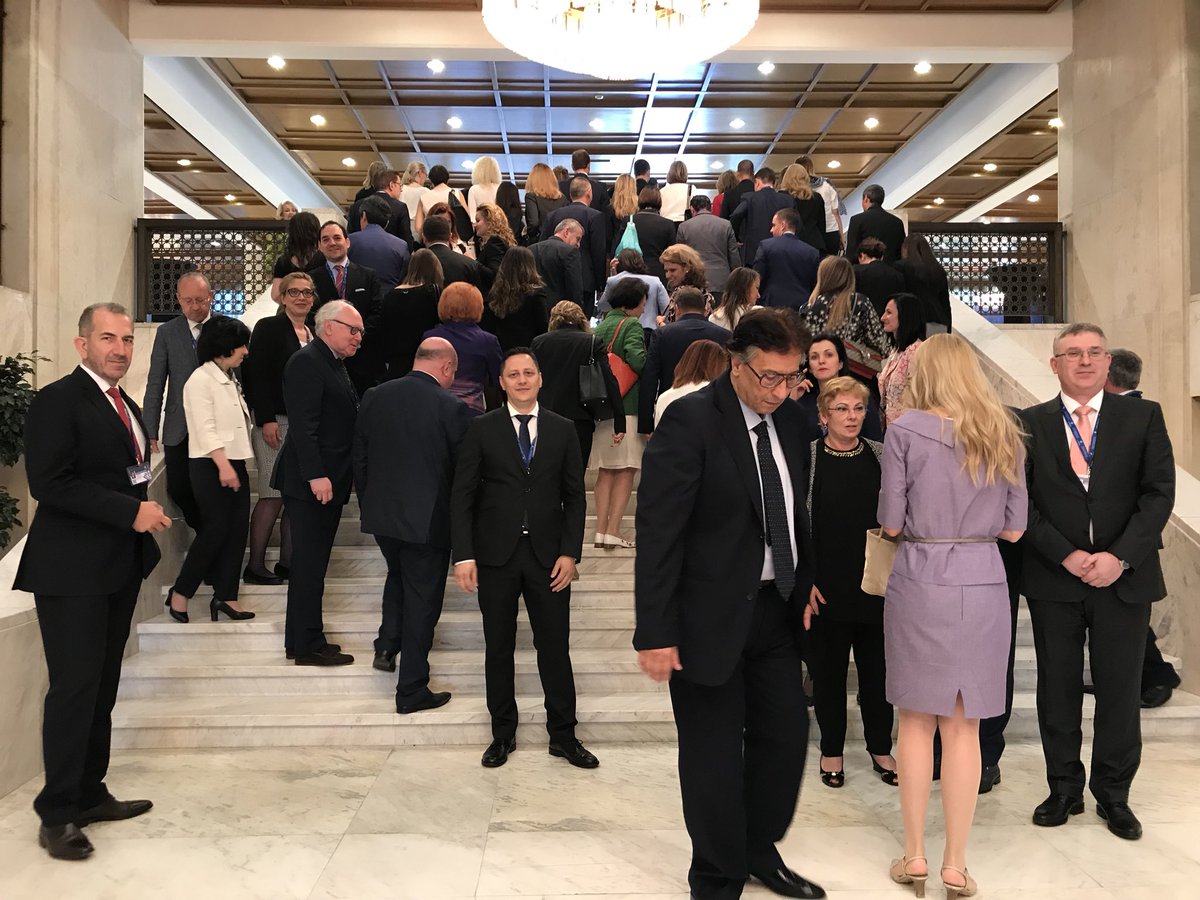 vestager's tweet photo. Sofia @EU2018BG hosts European Competition Day. Bringing the great news of the political agreement to empower National Competition Authorities to better protect consumers https://t.co/NXRz7Yy97D https://t.co/7LaOBmexSr