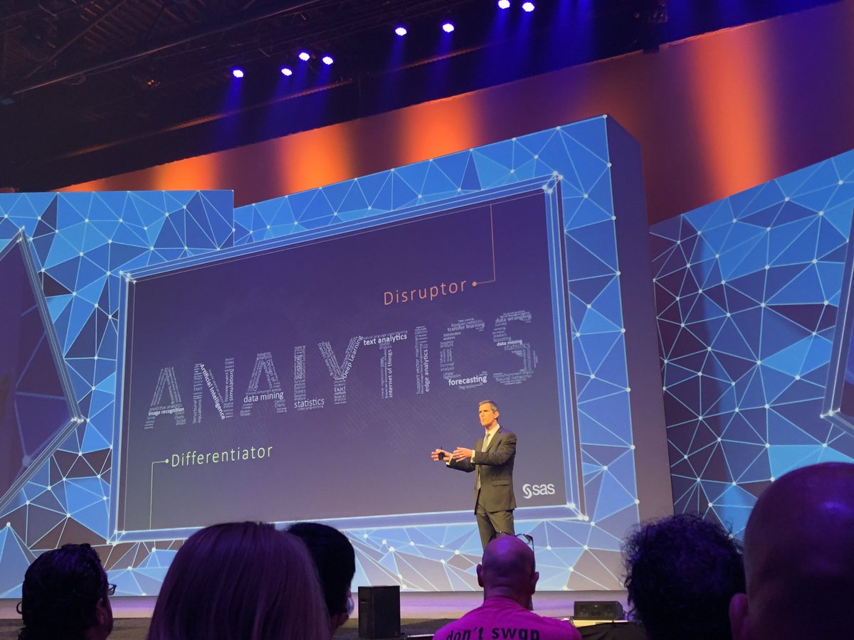 SherryBibiana's tweet image. Analytics used to be a differentiator, now it is a disruptor. #sassoftware #DSADay18 @RussCobb1 #analytics #DataSciece #DataGoverance #data #architecture @SAS_Netherlands
