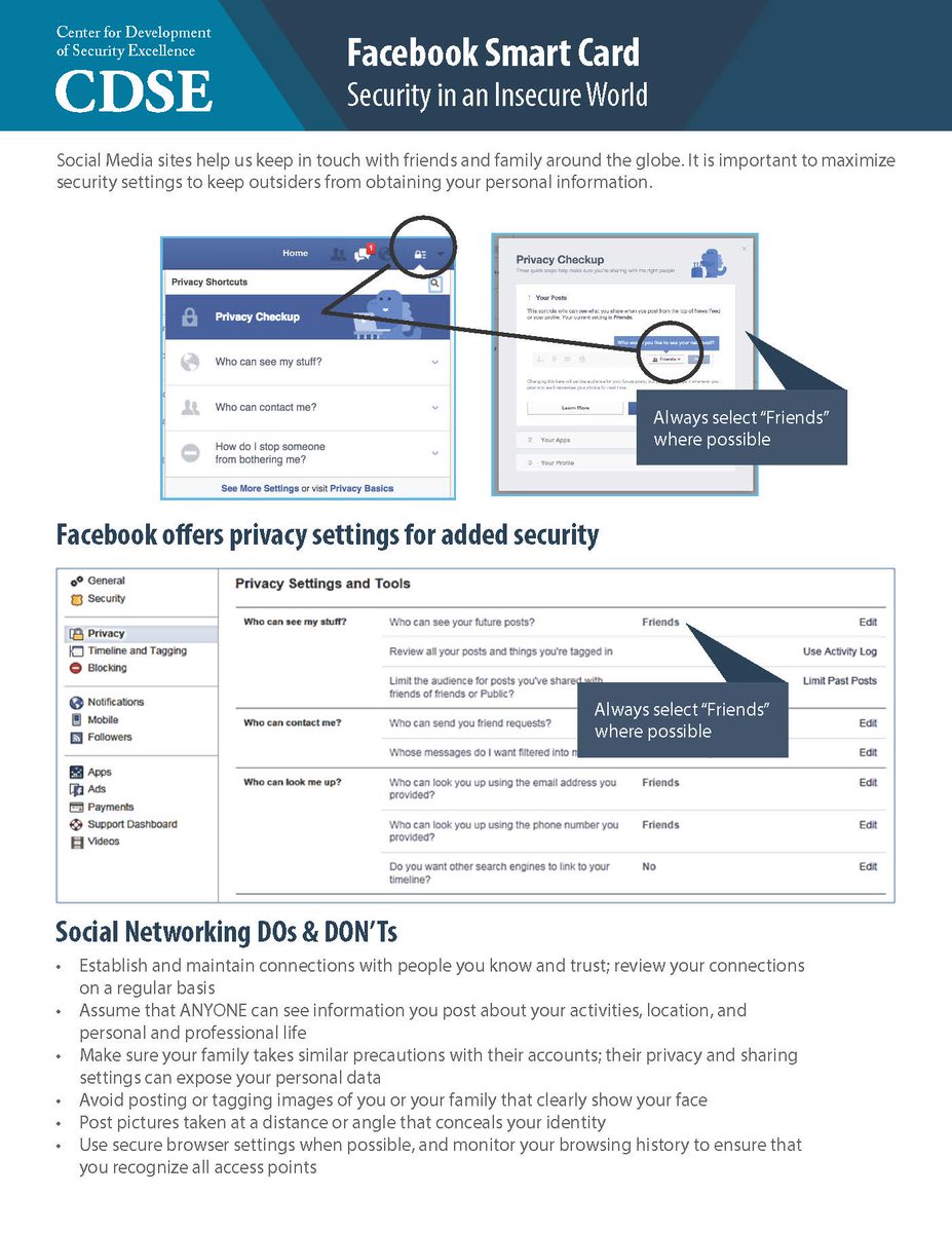TheCDSE's tweet image. Need help with those privacy settings? We have a #CyberSecurityToolkit for that.  cdse.edu/toolkits/cyber…