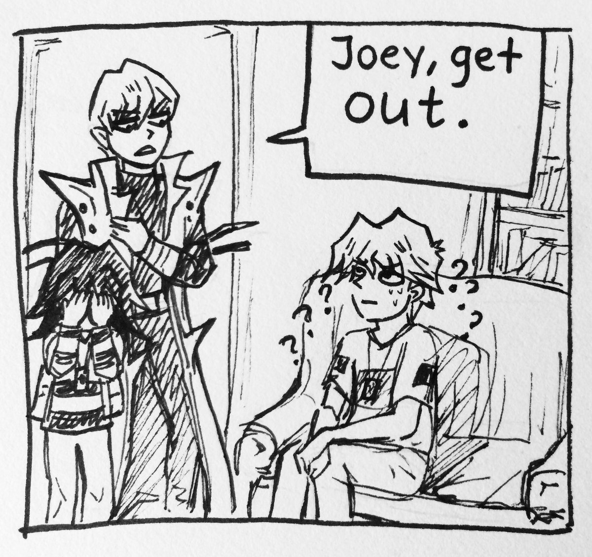 riinkanei's tweet image. i drew charlie’s puppyshipping hc